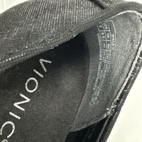Vionic Willa II Wide Loafers Womens Size 9 Black Slip On Casual Comfort Shoes - Picture 6 of 7